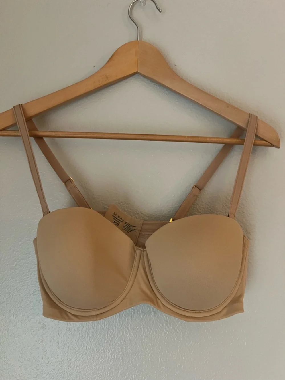 Soma Embraceable Strapless Bra, nude color, 36B - Picture 6 of 10